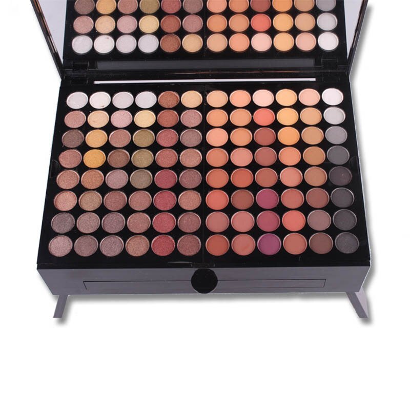 Pro Makeup Palette 180 Vibrant Eyeshadow & Blush Colors in Travel Box