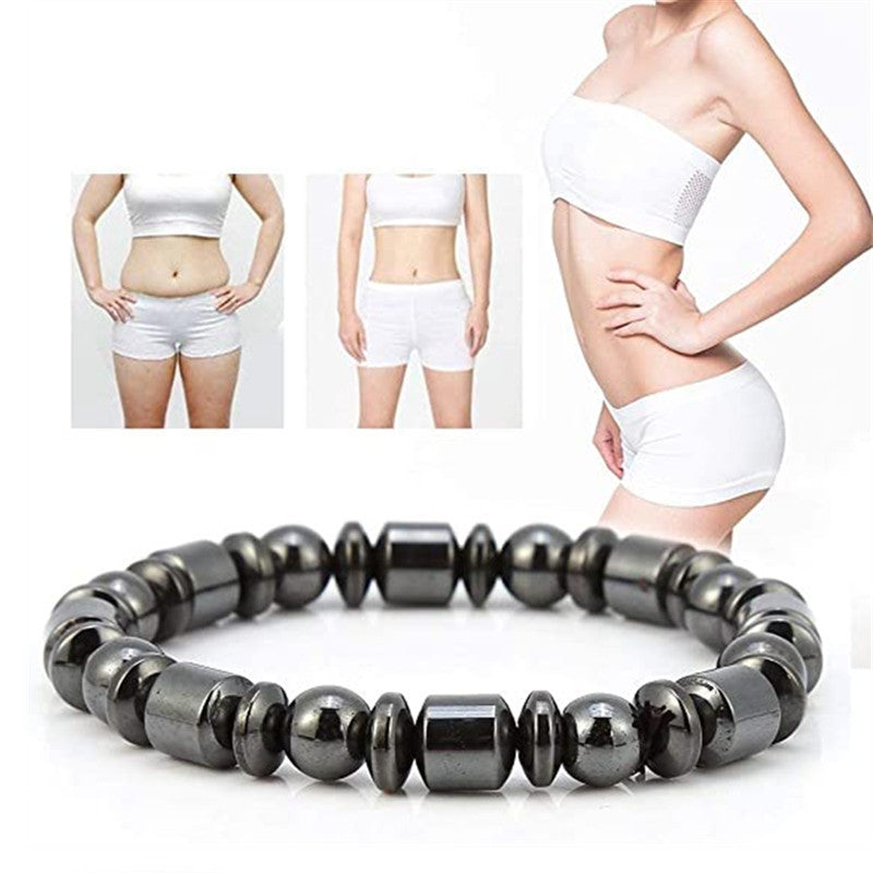 Weight Loss Magnet Bracelet with Pentagram Stone – Slimming, Pain Relief & Health Balance