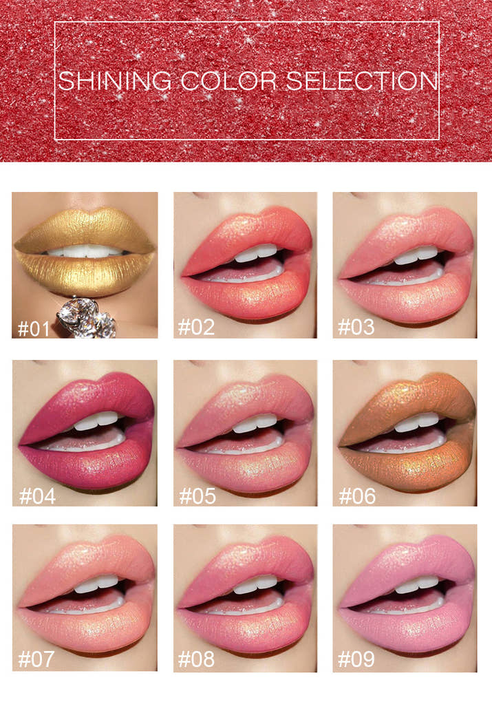 Shiny Metallic Color Changing Lipstick is Pearlescent & Temperature Reactive Gilt Glow