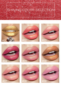 Shiny Metallic Color Changing Lipstick is Pearlescent & Temperature Reactive Gilt Glow