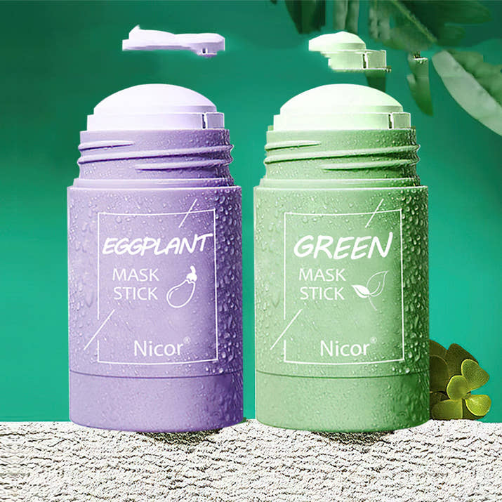 Green Tea Cleansing Mask Stick Oil Control, Acne Treatment & Skin Brightening Seaweed Mask