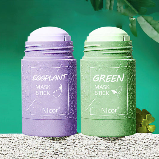 Green Tea Cleansing Mask Stick Oil Control, Acne Treatment & Skin Brightening Seaweed Mask