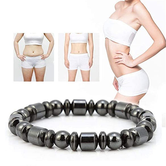 Weight Loss Magnet Bracelet with Pentagram Stone – Slimming, Pain Relief & Health Balance